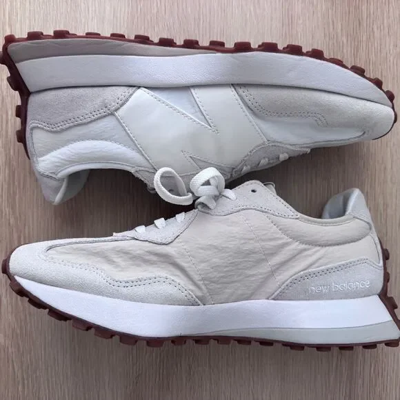 New Balance 327 Women’s Sneakers 9 White Beige Gum - Picture 7 of 9